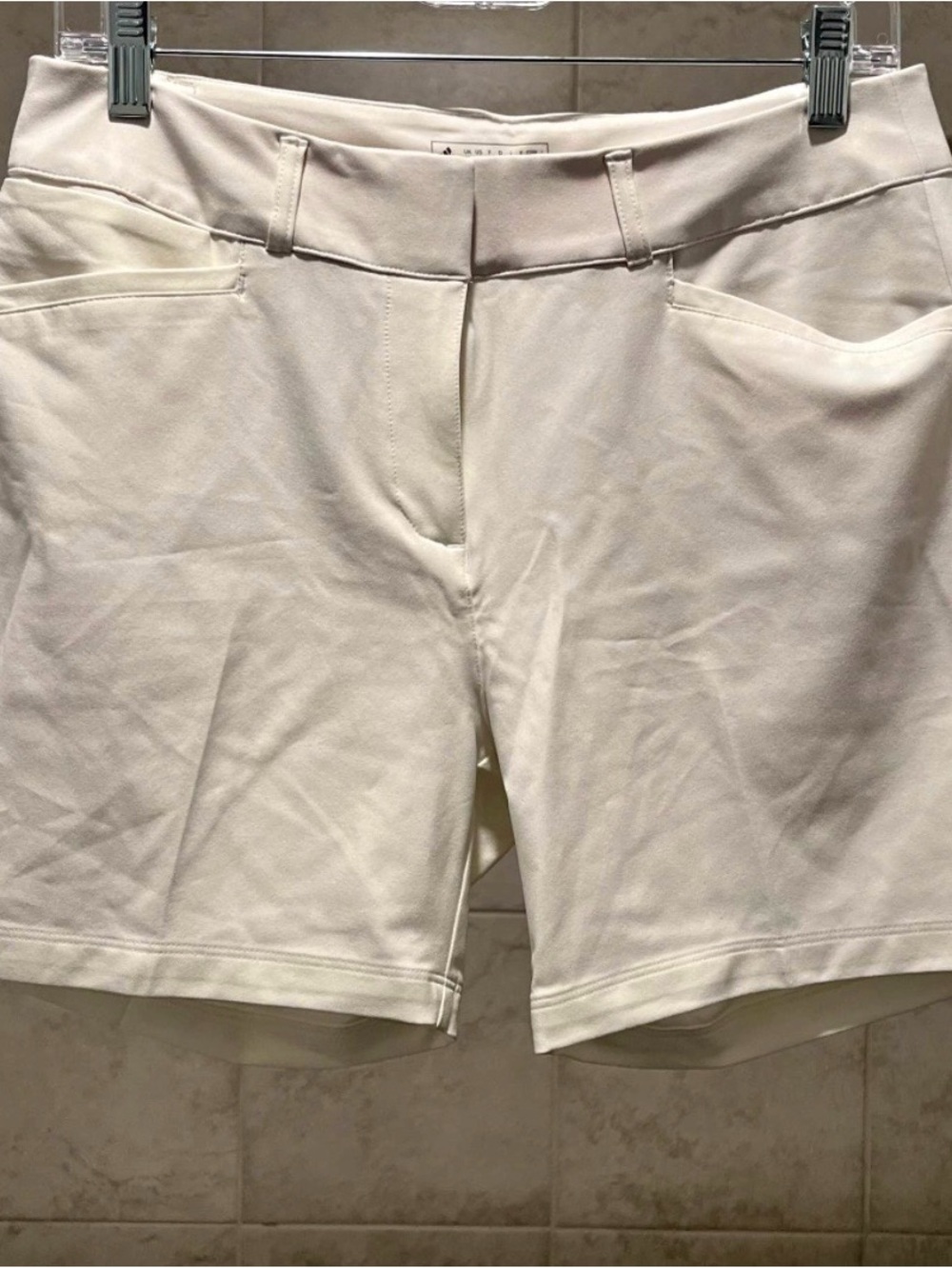Women’s Tailored white Shorts - Classic Pull-On Style